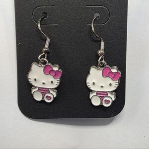Hello Kitty w/ Pink Bow Earrings Handmade Hypoallergenic BUNDLE & OFFER TO SAVE